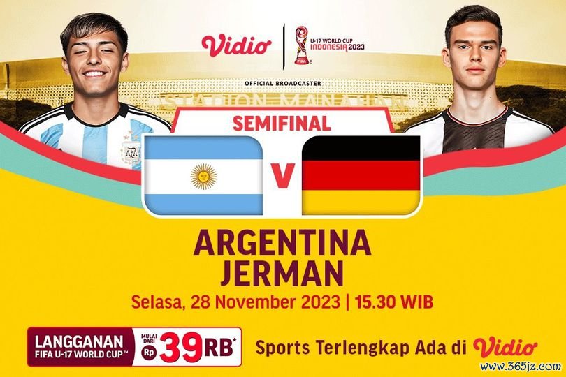 Link Live Streaming Semifinal Piala Dunia U-17: Argentina Vs Jerman di Vidio, 28 November 2023